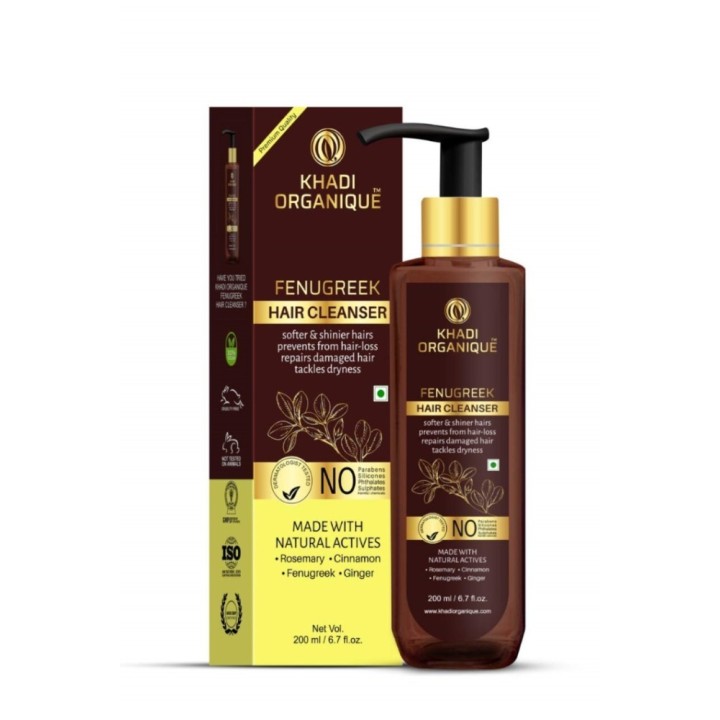 Khadi Organique Fenugreek Hair Cleanser - Prevents from Hair Loss