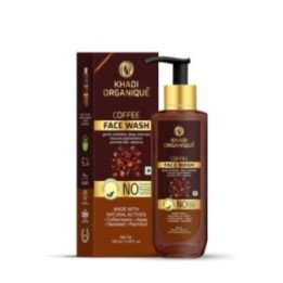Khadi Organique Coffee Face Wash, Gently Exfoliates, Deep Cleanses