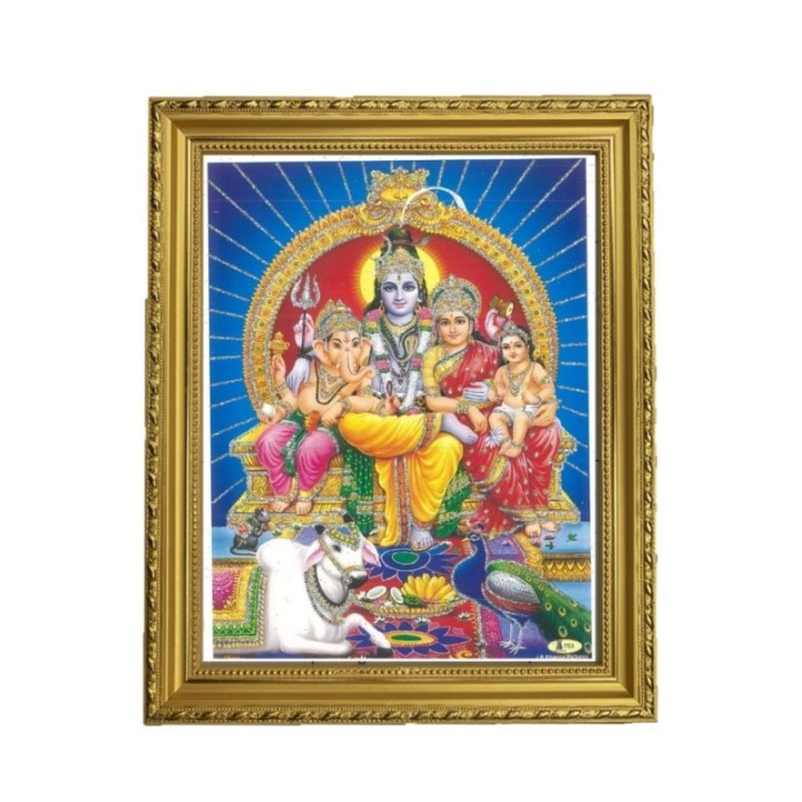 Satvik Lord Shiva, Mata Parvati, Lord Karthik with Lord Ganesha