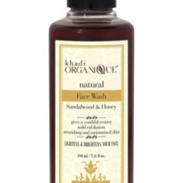 Khadi Organique Natural Sandalwood & Honey Face Wash 210 Ml