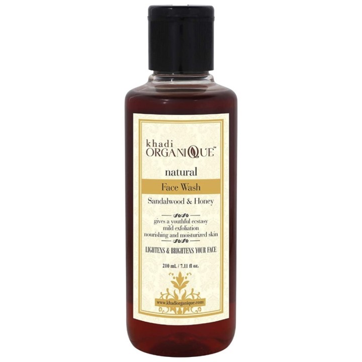 Khadi Organique Natural Sandalwood & Honey Face Wash 210 Ml