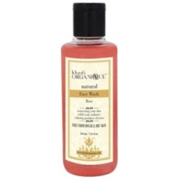 Khadi Organique Natural Rose Face Wash 210ml