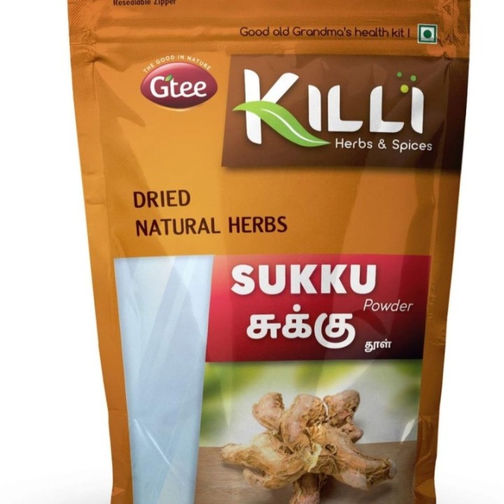 Killi Herbs & Spices Sukku Dried Ginger Powder (100g)