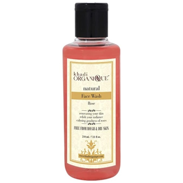 Khadi Organique Natural Rose Face Wash 210ml