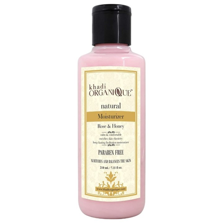 Khadi Organique Natural Rose & Honey Moisturizer - Protects