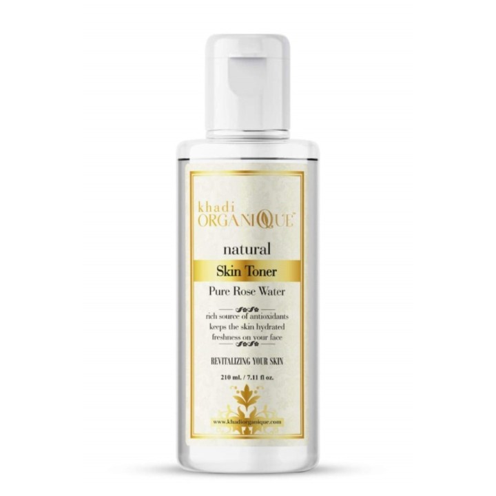 Khadi Organique Natural Rose Water Skin Toner Pure - Revitalizes Your