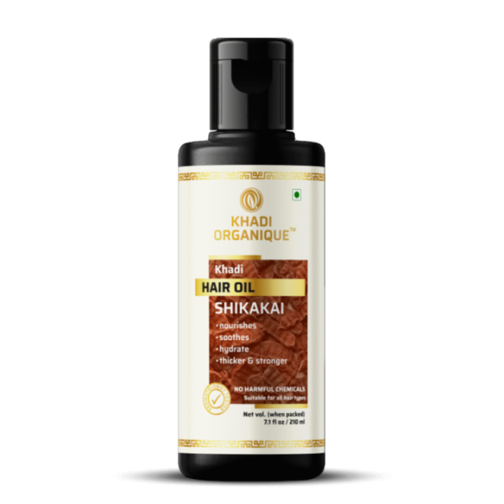 Khadi Organique Natural Shikakai Hair Oil - Makes Your Hair Shiny