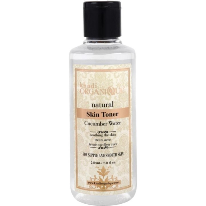 Khadi Organique Natural Cucumber Water Skin Toner - for Supple
