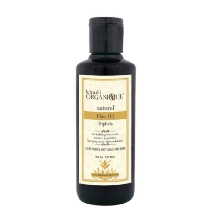 Khadi Organique Natural Triphala Hair Oil - Gives Smooth Soft Tangle