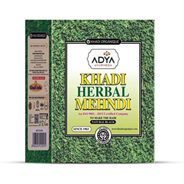 Khadi Organique Herbal Mehndi Natural Black 80g