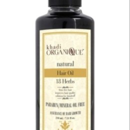 Khadi Organique Natural 18 Herbs Hair Oil - Frizz Free, Improves Hair