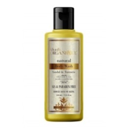 Khadi Organique Natural Sandal & Turmeric Body Wash - Reduces Signs