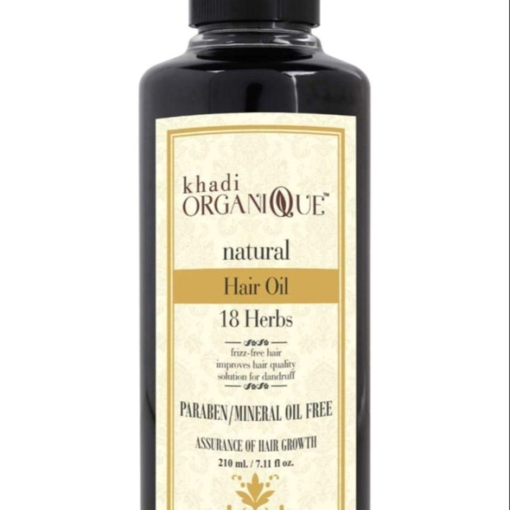 Khadi Organique Natural 18 Herbs Hair Oil - Frizz Free, Improves Hair