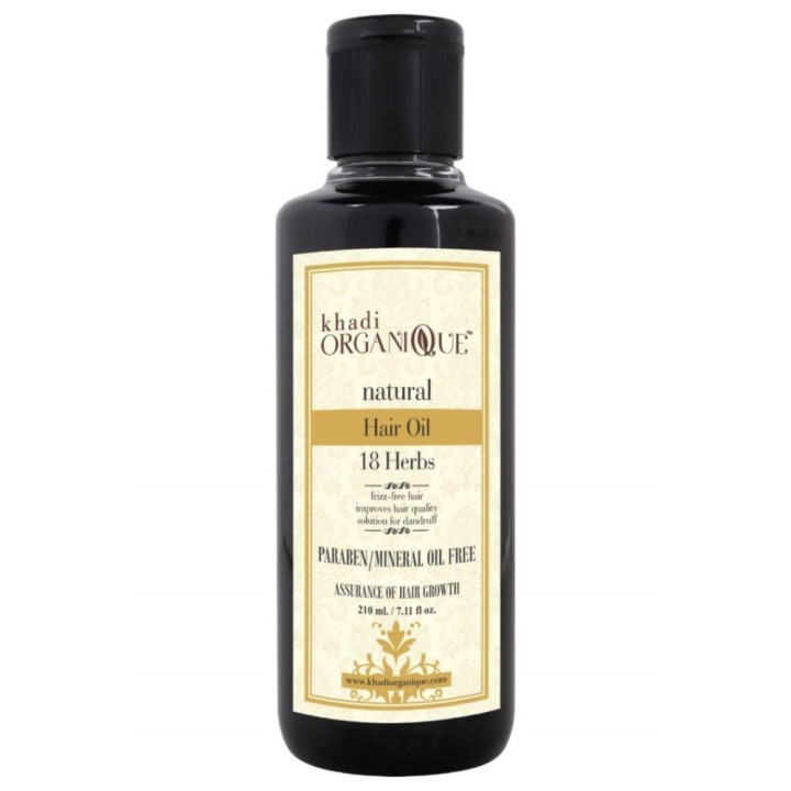 Khadi Organique Natural 18 Herbs Hair Oil - Frizz Free, Improves Hair