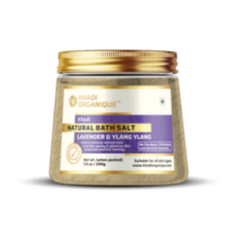 Khadi Organique Natural Bath Salt Lavender & Ylang Ylang 200g