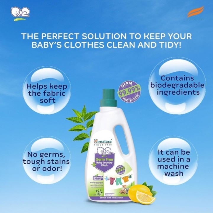 Himalaya Gentle Baby Laundry Wash, with Natural Antibacterial