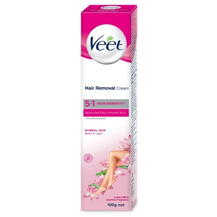 Veet Hair Removal Cream 5 in 1 Skin Benefits, for Normal Skin (Body