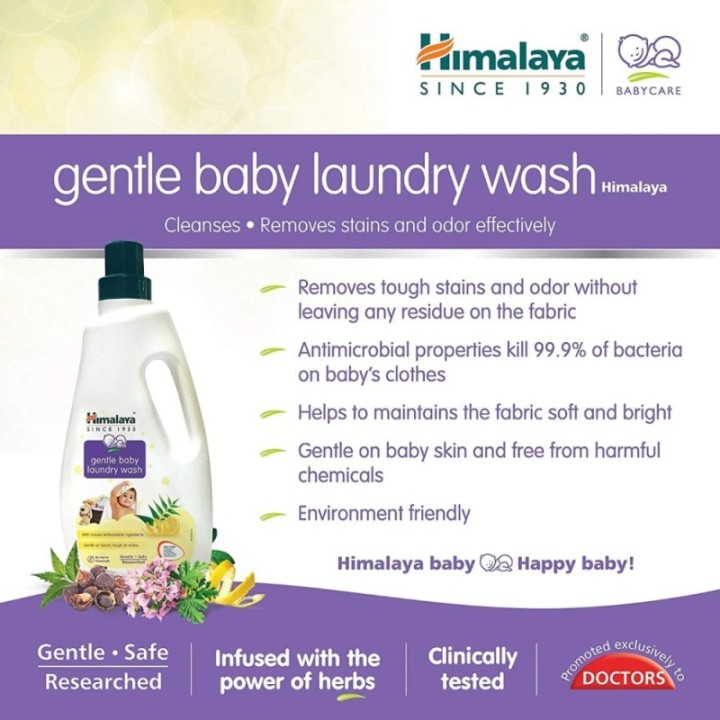 Himalaya Gentle Baby Laundry Wash, with Natural Antibacterial