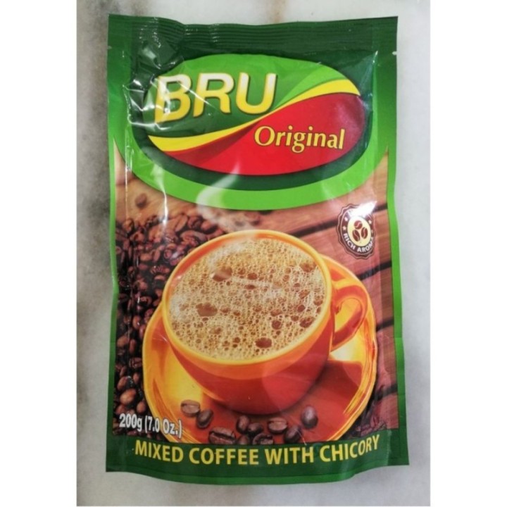 Bru Original New Rich Aroma Mixed Coffee with Chicory 200g