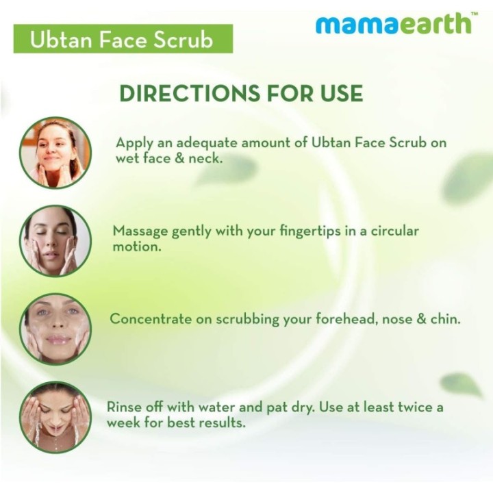 Mamaearth Ubtan Tan Removal Face Scrub 100g