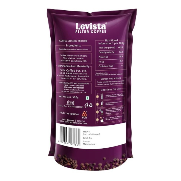 Levista Filter Coffee 200g