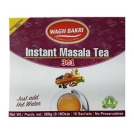 Wagh Bakri Instant Masala Tea 3 in 1, (10 Sachets) 260g