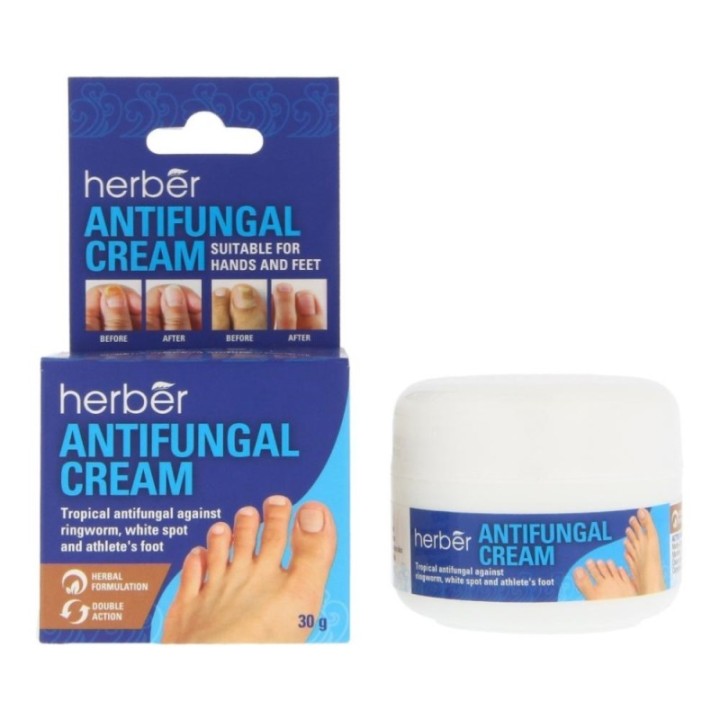 Herber Antifungal Cream, Suitable for Hands & Feet 30g