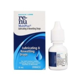 Bausch & Lomb Renu Multiplus Lubricating & Rewetting Drops - for Soft