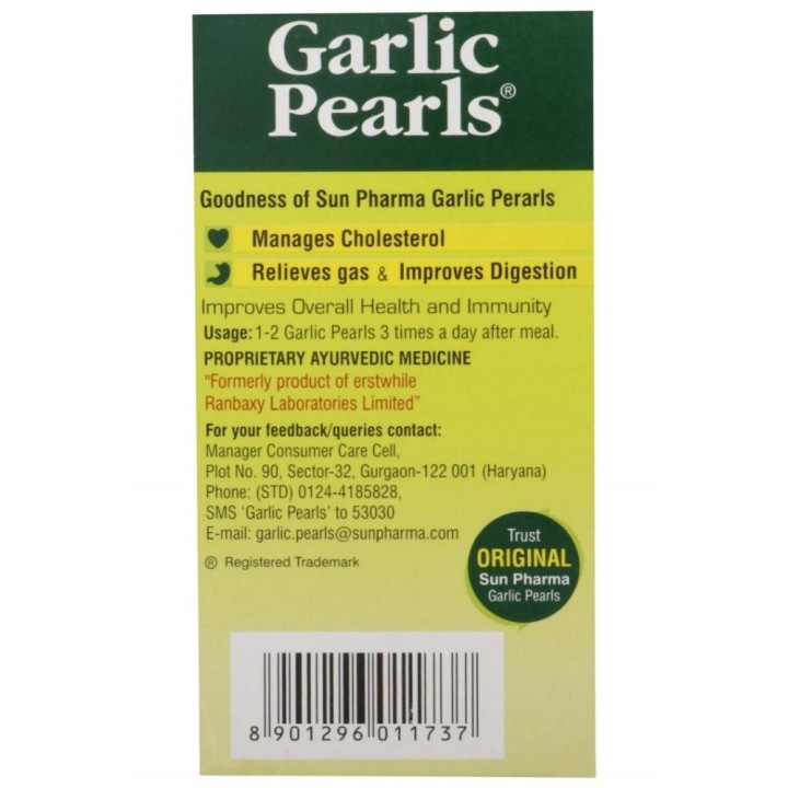 Garlic Pearls Natural Way to Healthy Heart & Digestion, 100 Garlic