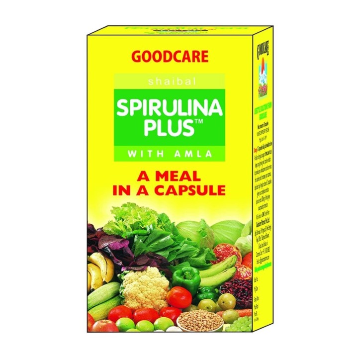 Goodcare Spirulina Plus with Amla, a Meal in a Capsule, 60 Capsules
