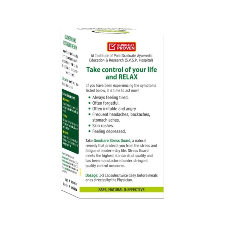 Goodcare Stress Guard Capsules, 60 Capsules- Herbal Remedy