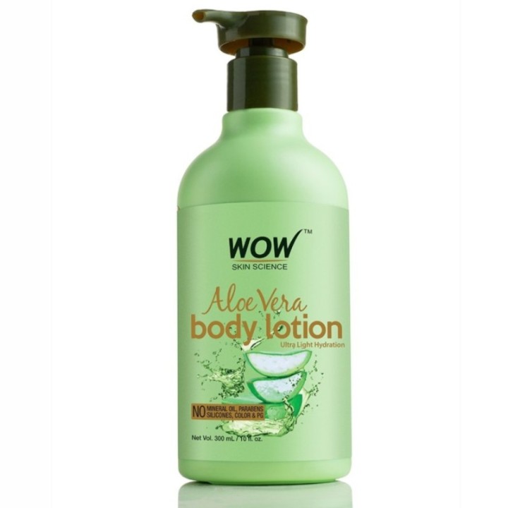 Wow Skin Science Aloe Vera Body Lotion, Ultra Light Hydration 300ml