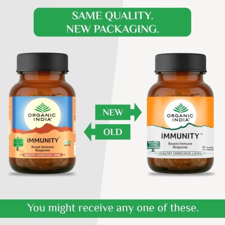 Organic India Immunity Boosts Immune Response, 60 Capsules