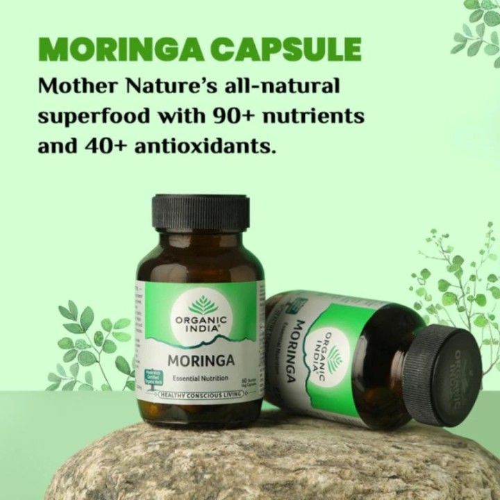 Organic India Moringa Essential Nutrition, 60 Capsules