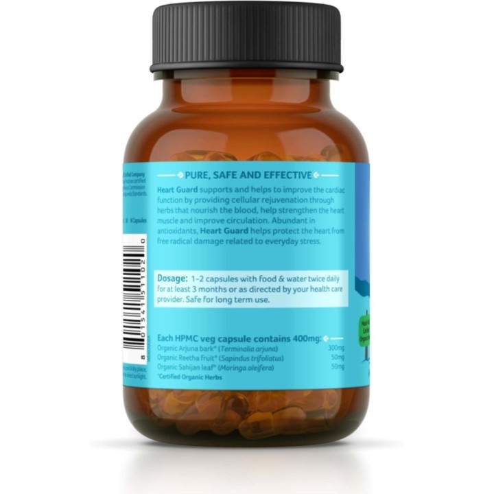 Organic India Heart Guard Cardiovascular Support, 60 Capsules