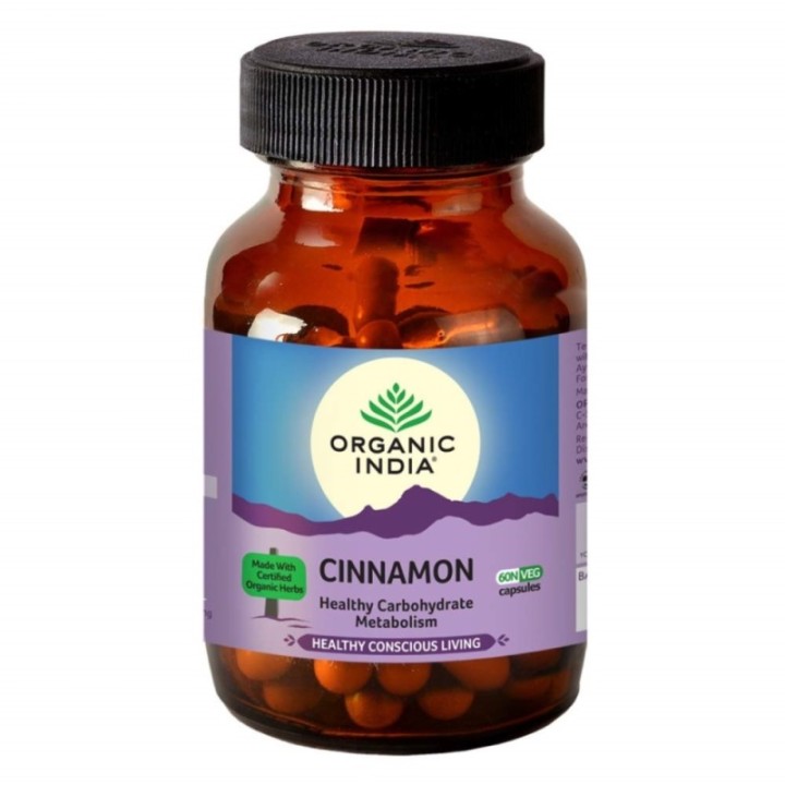 Organic India Cinnamon Healthy Carbohydrate Metabolism, 60 Capsules