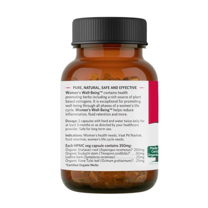Organic India Women's Well Being Women's Health, 60 Capsules