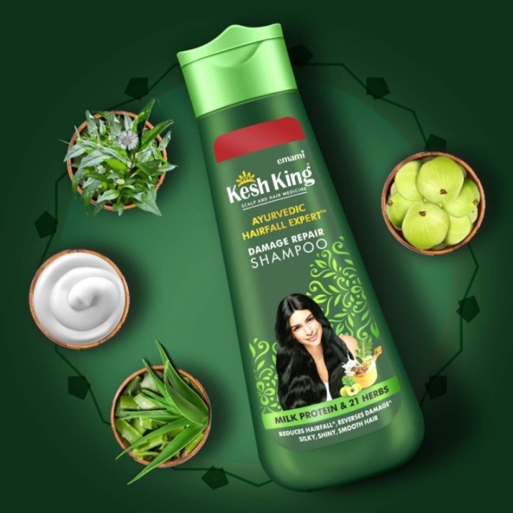 Emami Kesh King Scalp & Hair Medicine Anti-Hairfall Shampoo with Aloe