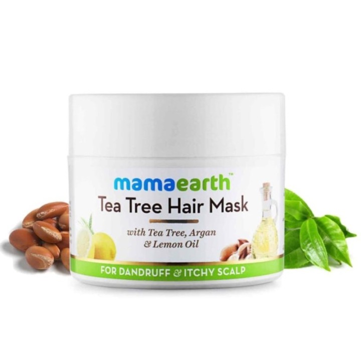 Mamaearth Tea Tree Hair Mask with Tea Tree, Argan & Lemon Oil