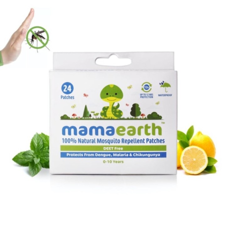 Mamaearth 100% Natural Mosquito Repellent Patches, 24 Patches