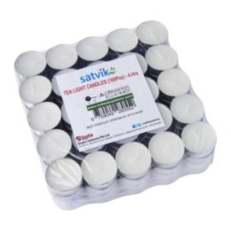 Satvik Tea Light Wax Candles Pack of 100