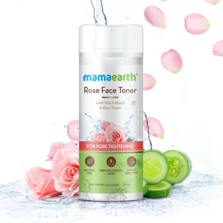 Mamaearth Rose Face Toner with Witch Hazel & Rose Water, for Pore