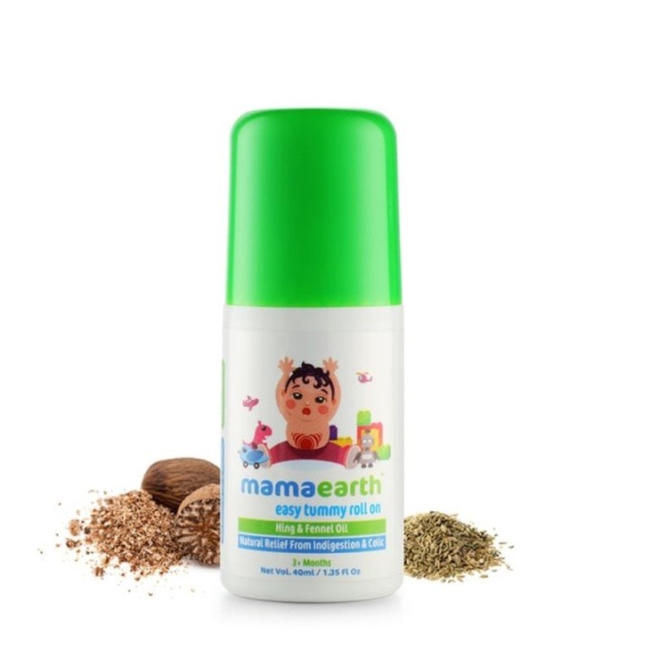 Mamaearth Easy Tummy Roll on with Hing & Fennel Oil - Natural Relief