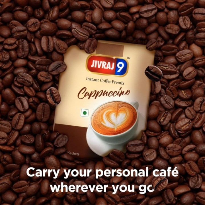 Jivraj 9 Instant Coffee Cappuccino 10 Sachets