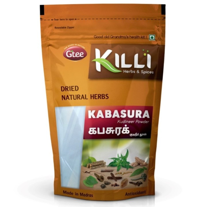Killi Herbs & Spices Kabasura Kudineer Powder, (Viral Fever Immunity)
