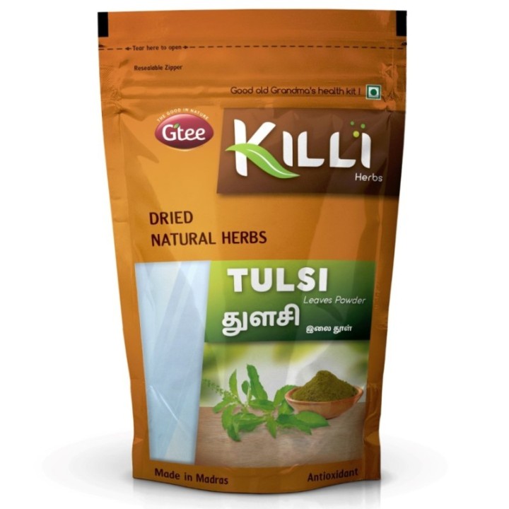 Killi Herbs & Spices Tulsi Leaves Powder, (Cold & Cough) 100g