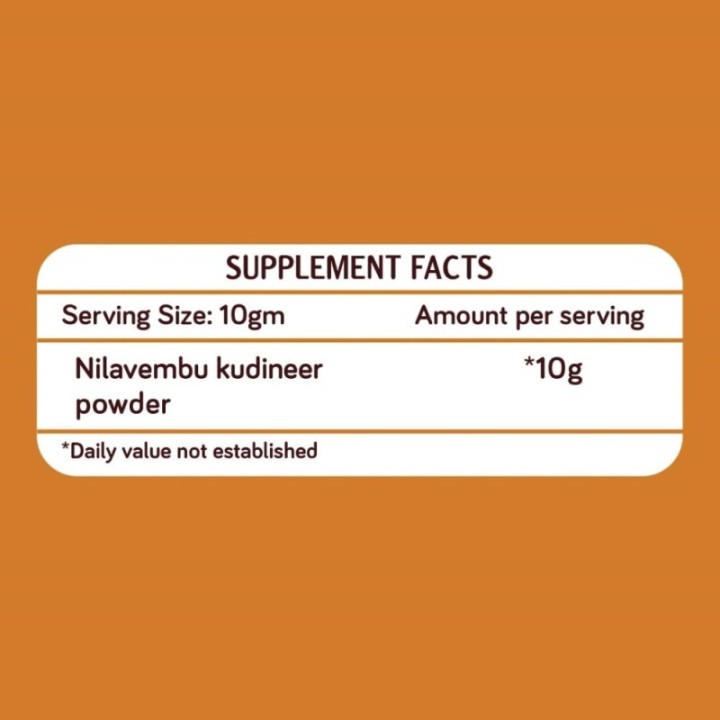 Killi Herbs & Spices Nilavembu Powder (Kalmegh), (Viral Fever) 100g