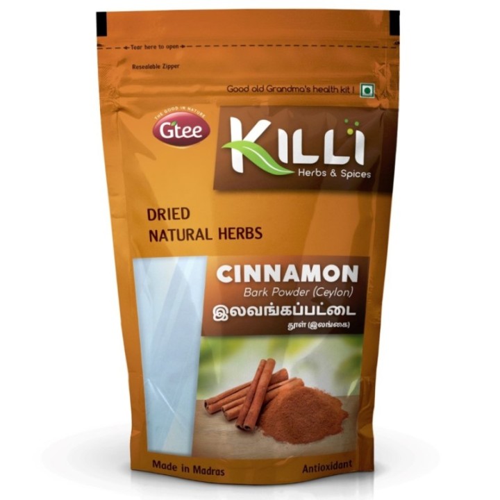 Killi Herbs & Spices Cinnamon Bark Powder, Dalchini Bark Powder