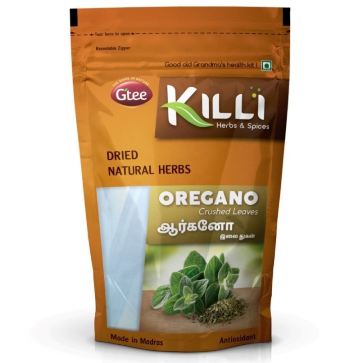 Killi Herbs & Spices Oregano Crushed Leaves Powder, (Rich