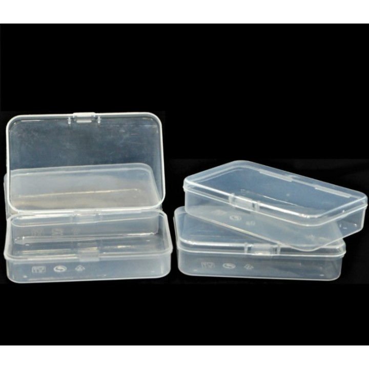 Clear Plastic Storage Boxes, Set of 12 (1 Dozen) Size 6*9* 2 Cm